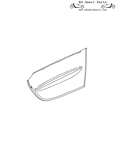 Panel de puerta Smart Fortwo 450 Cabrio VERDE LIMÓN