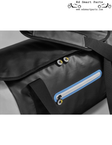 Sac de voyage intelligent, sac de voyage noir / blanc / bleu cyan, polyester