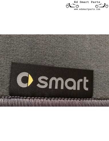 Tappetini originali OEM in velluto grigio edera - solo Smart roadster RHD