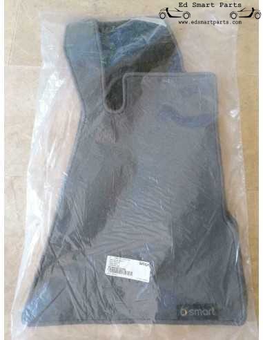 Tapetes de veludo cinza ivy OEM originais - Somente Smart roadster RHD