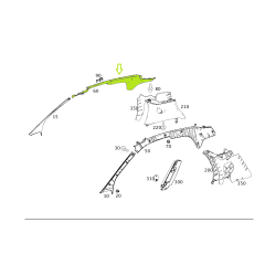 nuovo Smart ForTwo 451Trim barra sul tetto lato sinistro o destro