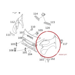 Guardabarros delantero o trasero izquierdo o derecho Smart ForTwo 450 cabrio sin pintar 2