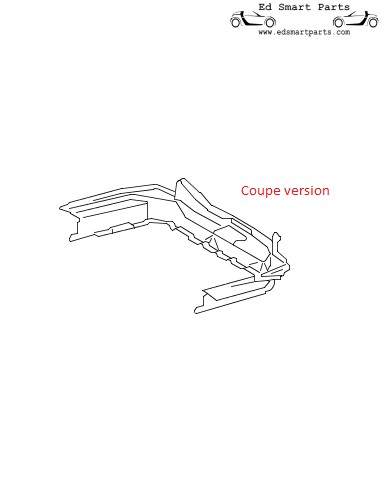 Nieuwe Smart Roadster Coupé 452 kofferbakbekleding tapijt zwart / middelgrijs / ivygrijs