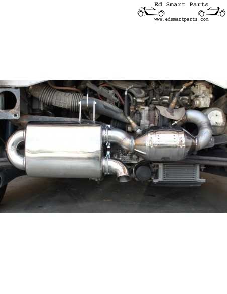 Pot d'échappement S-Mann authentique « S-Flow » Stealth N452-10-01/ST