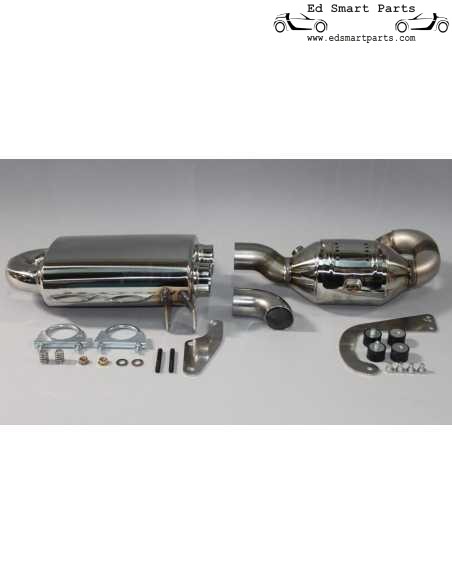 Pot d'échappement S-Mann authentique « S-Flow » Stealth N452-10-01/ST