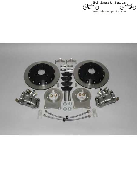 Kit de conversión de freno de disco trasero Smart ForTwo 451 de 280 mm de S-Mann
