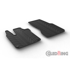 Rubber car mats set suitable for Smart ForTwo 453 2014- (only for LHD)