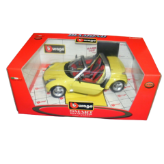Smart Roadster Cabrio Amarelo 1/18 Bburago 2