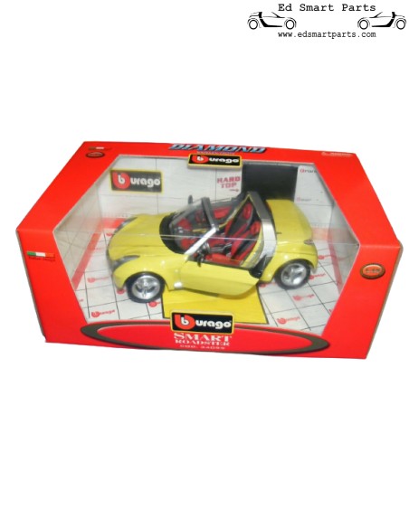 Smart Roadster Gelb Cabrio 1/18 Bburago