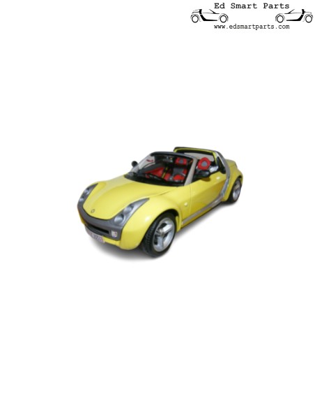 Smart Roadster Gele Cabrio 1/18 Bburago