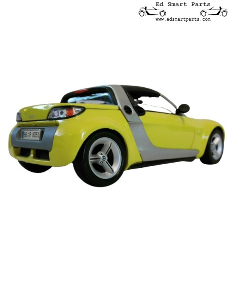 Smart Roadster Gele Cabrio 1/18 Bburago