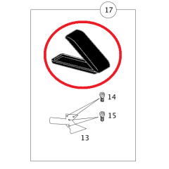 Bracciolo superiore Smart Roadster