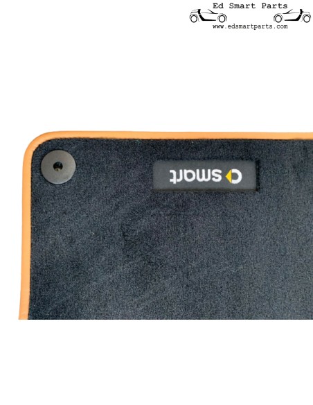SMART FORTWO 451 BRABUS LIMITED ONE Luxus-Velours-Fußmatten, 2er-Set OEM