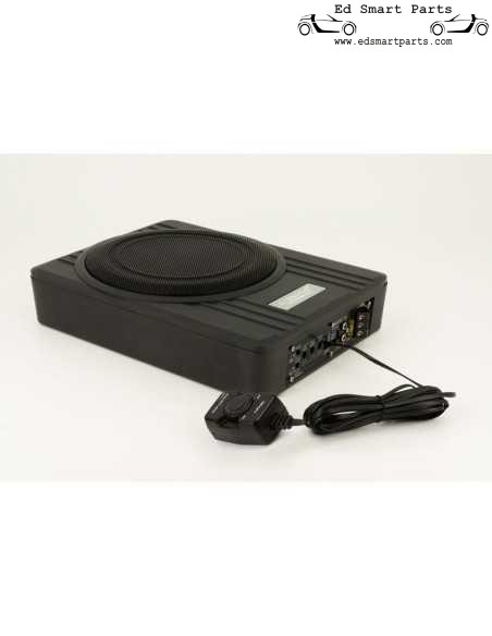 Subwooferbox attivo piatto 'Under-Seat' SDN da 10 pollici - 600 Watt reali