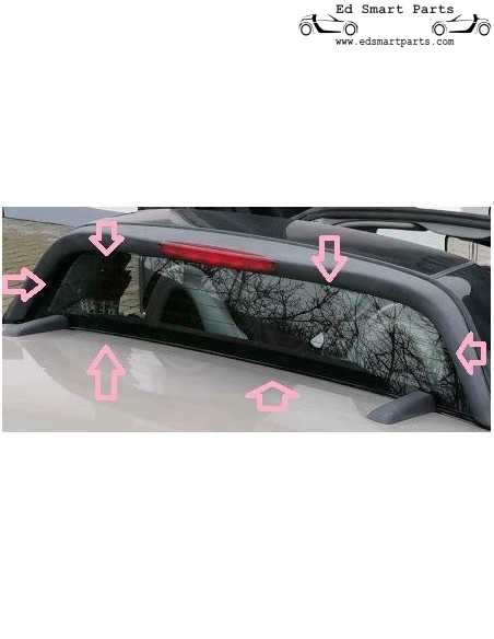 gebruikte achterruit OEM Smart Roadster Notch