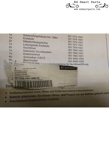 Original Smart Roadster Brabus Soundsystem, extrem seltenes Sammlerstück