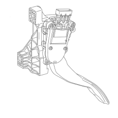 Pedal del acelerador/acelerador Smart ForFour
