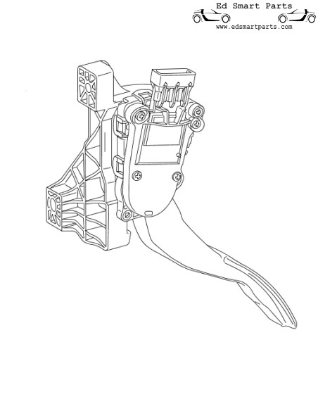 Pedal del acelerador/acelerador Smart ForFour