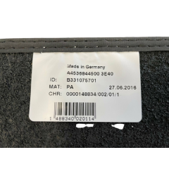 Brabus Smart Fortwo 453 Kofferraumbodenmatte Anthrazit orange Naht 2