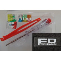 Kit de fusibles: varios fusibles surtidos, incluido detector de voltaje + extractor de fusibles 2